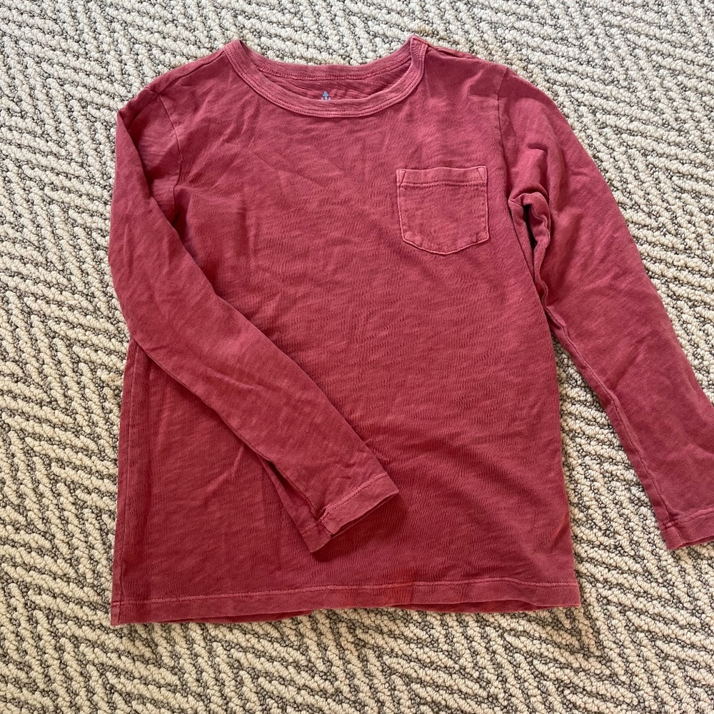 Kids LS Garment-Dyed Pocket Tee